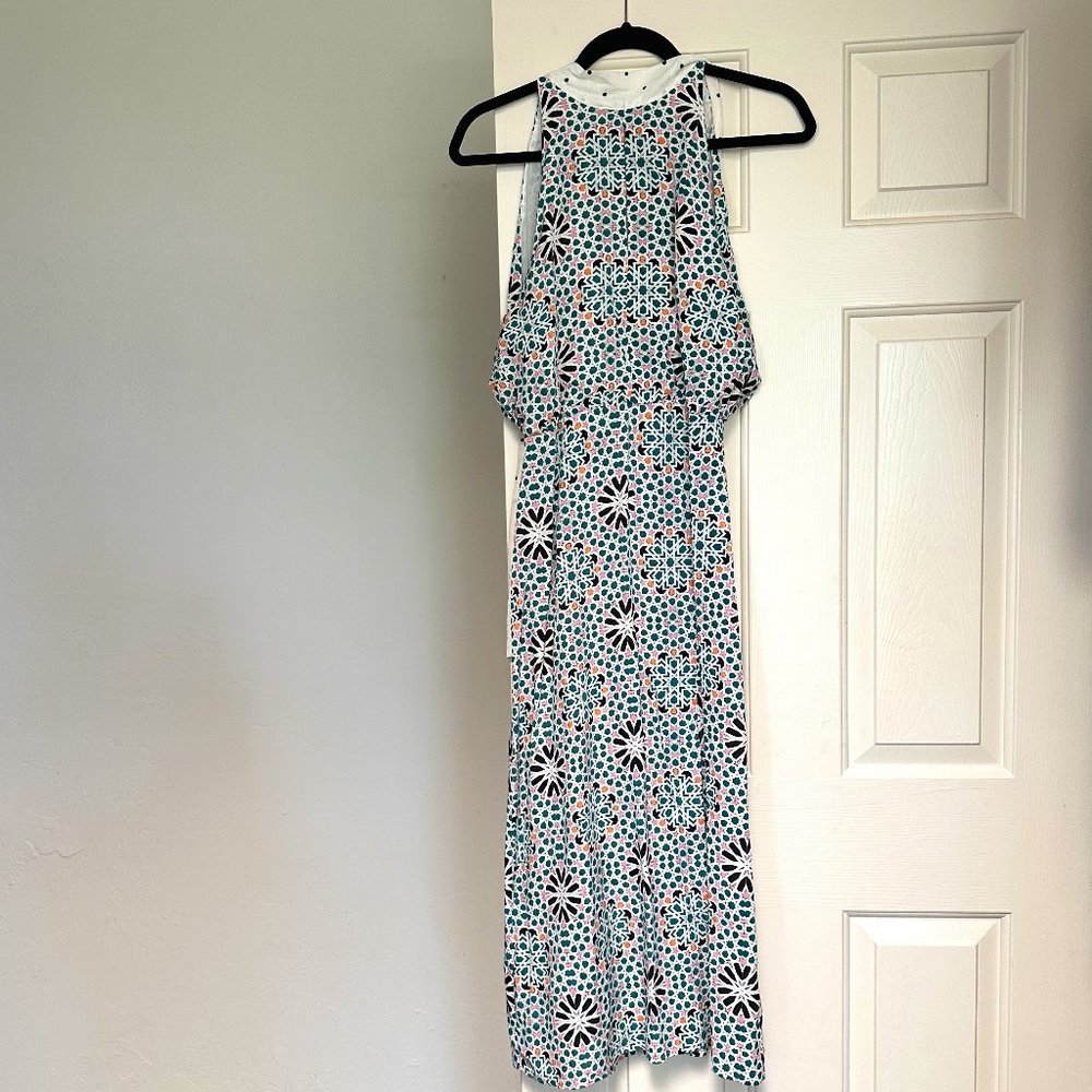 TOPSHOP Midi Floral Halter Dress. Size US6.